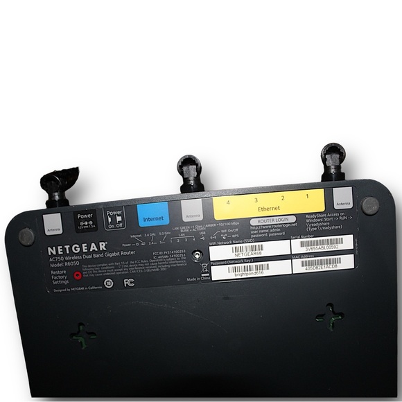 Netgear AC750 Wireless Dual Band Gigabit Router Model R6050 - Picture 5 of 5
